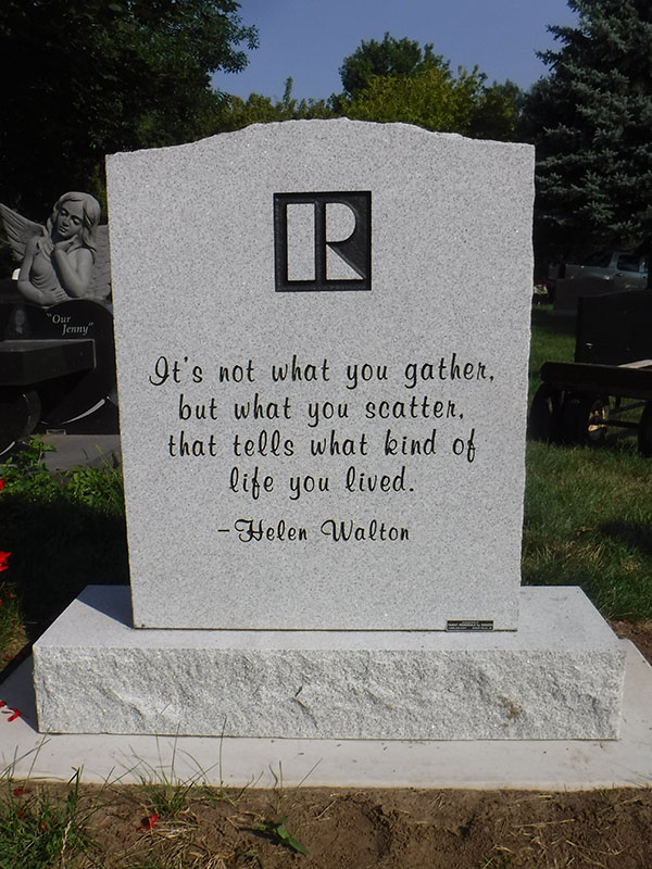 Single Upright Monuments – Family Memorials By Gibson